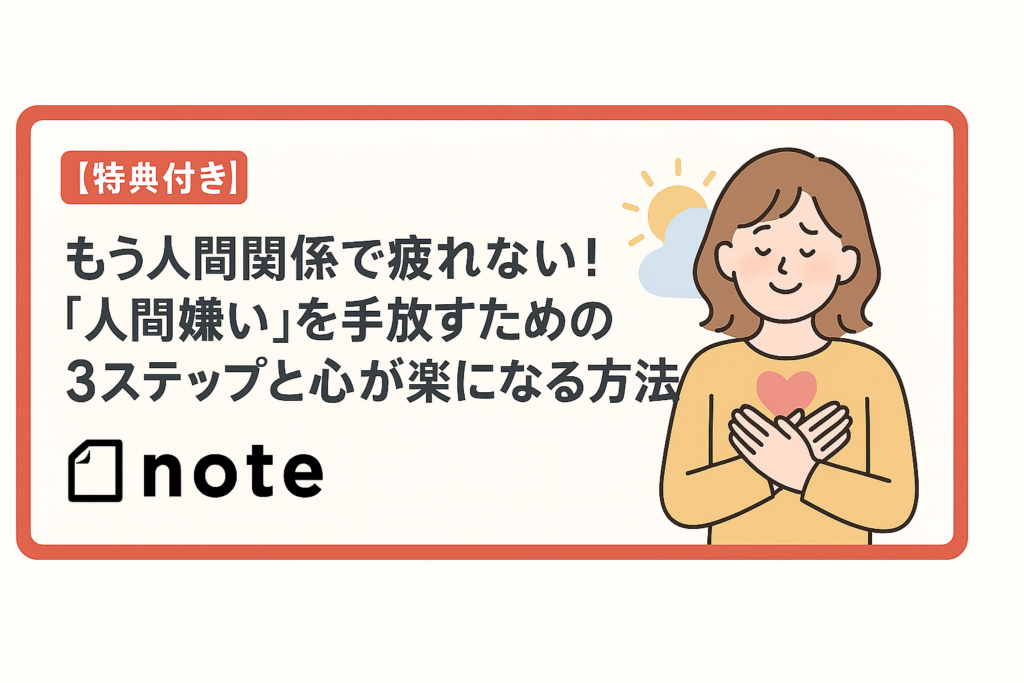 もう人間関係で疲れない！「人間嫌い」を手放すための3ステップと心が楽になる方法